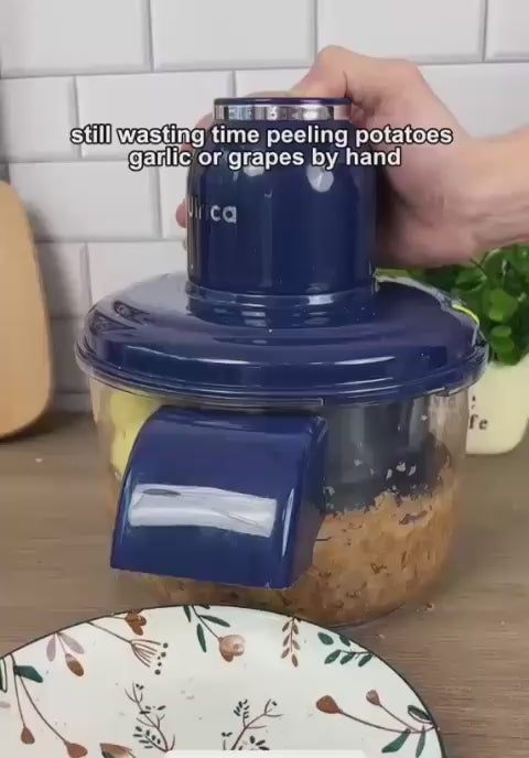 Hachoir Électrique Multifonction Professionnel - Mixeur de Cuisine pour Ail, Oignons et Légumes